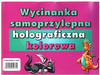 Wycinanka A4 samoprzylepna HOLOGRAFICZNA mix kolorów CORMORAN