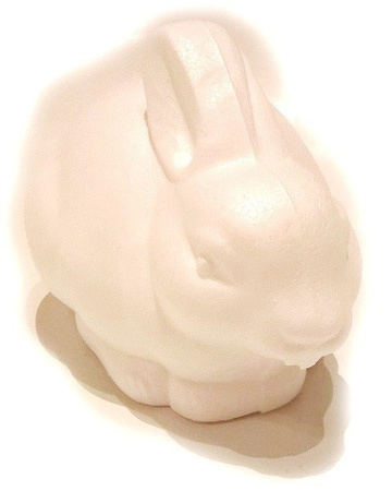 Zając wielkanocny styropianowy 13 x 10,5 cm