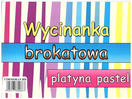 Wycinanka A4 BROKAT PLATYNA PASTEL mix kolorów CORMORAN