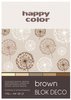 Blok Deco Brown A4 TONACJA BRĄZOWA happy color