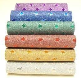 Wycinanka A5 gwiazdki i brokat mix kolorów CORMORAN