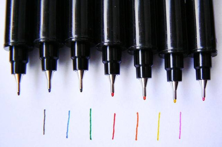 Flamastry pisaki dwustronne 7 kolorów + blender MANGA COLOR ART TOMA