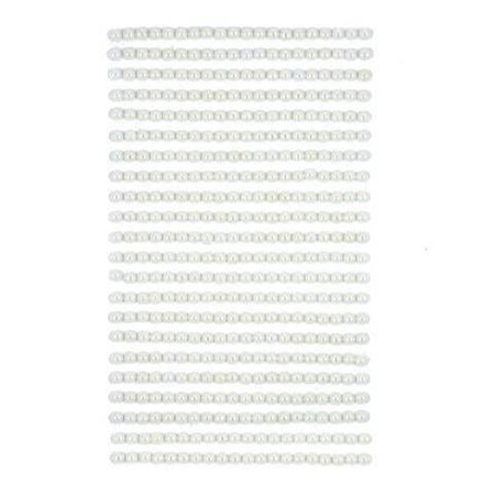 Perły samoprzylepne 4 mm IVORY 440 szt. dpCraft
