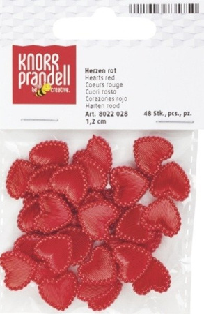 Serce plastikowe CZERWONE 48 szt. KNORR prandell