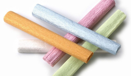 Bibuła marszczona PERŁOWY ZŁOTY 5 szt. Happy color