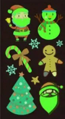 Naklejki tatuaże świąteczne ŚWIECĄCE W CIEMNOŚCI Arpex