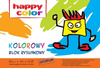 Blok rysunkowy A4 PREMIUM KOLOROWY happy color