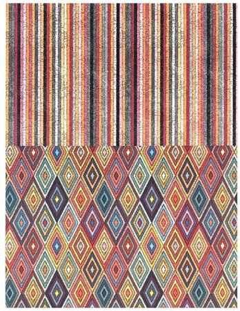 Blok z motywami A4 TEXTILE happy color