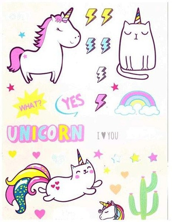 Papier do scrapbookingu jednostronny A4 JEDNOROŻEC UNICORN zestaw (blok kreatywny) INTERDRUK