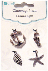 Zawieszka charmsy MARINE 4 szt. dpCraft