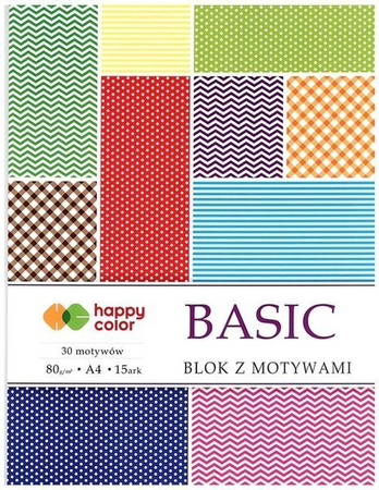 Blok z motywami A4 BASIC happy color