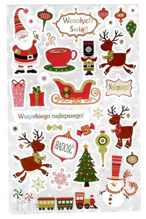 Naklejki wypukłe i brokatowe 148 szt. Arpex