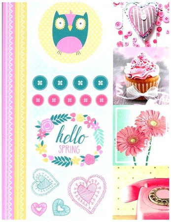 Papier do scrapbookingu jednostronny A4 SPRING zestaw (blok kreatywny) INTERDRUK