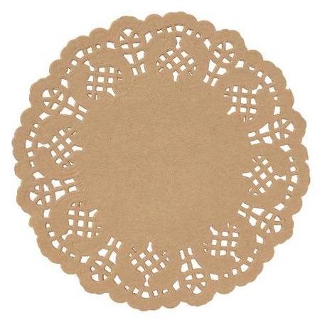 Serwetka papierowa koronkowa OKRĄGŁA KRAFT 11 cm 30 szt. dpCraft