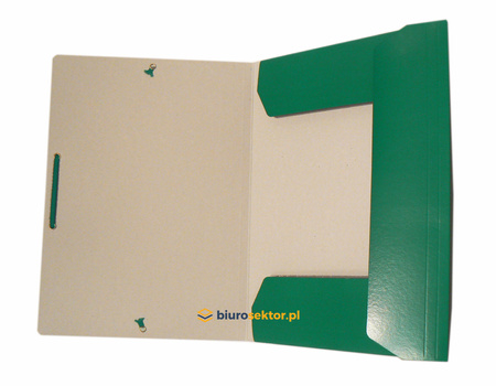 Teczka A4 z gumką ZIELONA Oficio