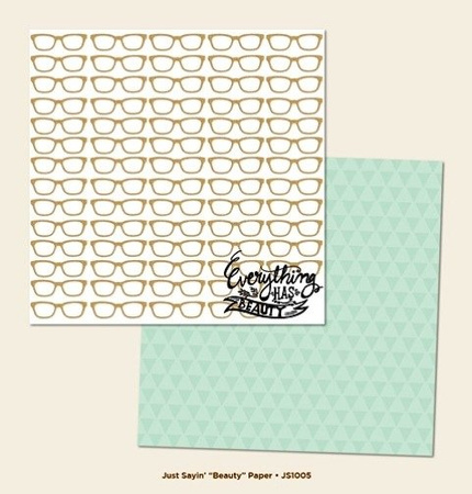 Papier do scrapbookingu dwustronny 30,5 x 30,5 cm JUST SAYIN` BEAUTY My Mind`s Eye