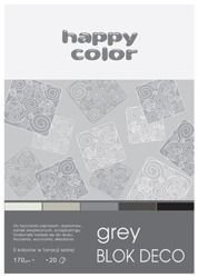 Blok Deco Grey A5 TONACJA SZARA happy color