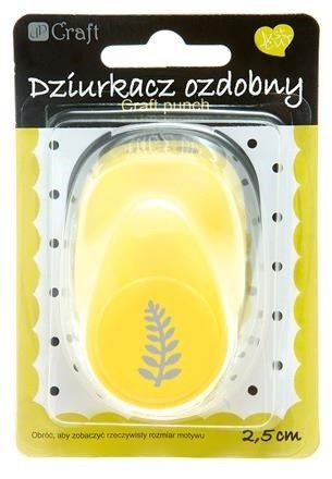 Dziurkacz ozdobny 2,5 cm PAPROĆ dpCraft