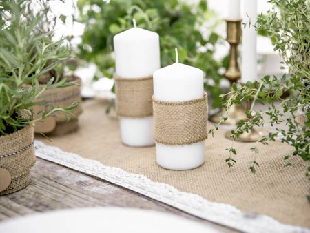 Taśma juta NATURALNA 5 cm x 5 m PartyDeco