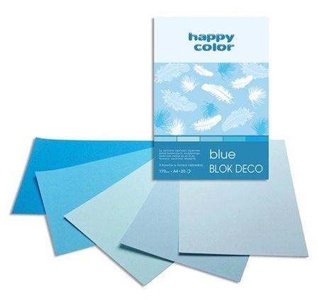 Blok Deco Blue A4 TONACJA NIEBIESKA happy color