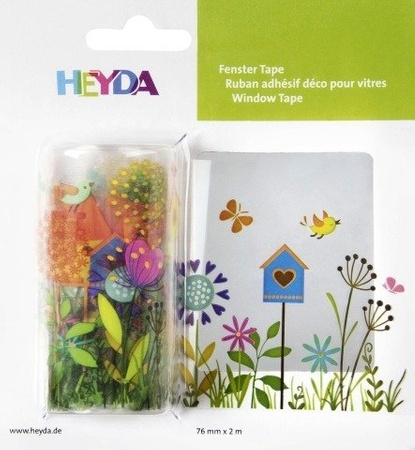 Taśma dekoracyjna samoprzylepna na okno ŁĄKA 7,6 cm x 2 m Heyda