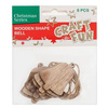 Dzwonek drewniany 8 szt. Craft with Fun