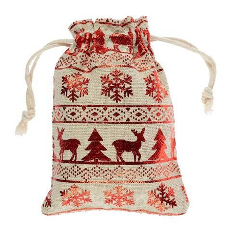 Worek na prezenty świąteczne juta 3 szt. Arpex