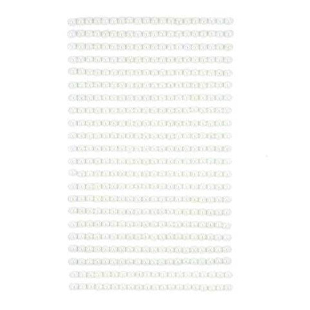 Perły samoprzylepne 4 mm OFF WHITE 440 szt. dpCraft