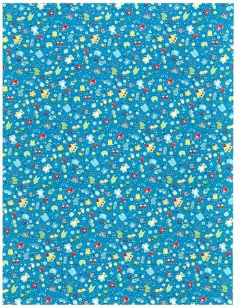 Papier do scrapbookingu dwustronny A4 BABY BLUE Heyda