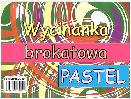 Wycinanka A4 BROKAT PASTEL mix kolorów CORMORAN