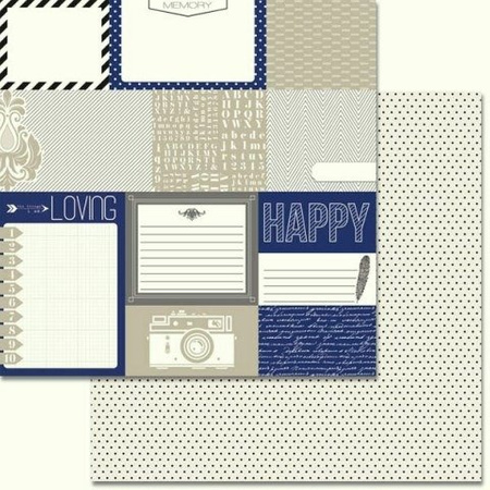 Papier do scrapbookingu dwustronny 30,5 x 30,5 cm URBAN MARKET Teresa Collins