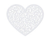 Serce ażurowe wycinanka z papieru 12 cm 10 szt. PartyDeco