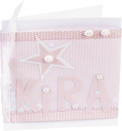 Dekoracje BABY ROSE GIRL mix wzorów KNORR prandell