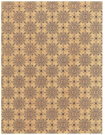 Papier do scrapbookingu jednostronny B2 50 x 70 cm ORNAMENTY RÓŻOWE Heyda