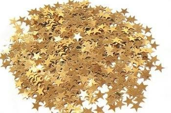 Konfetti gwiazdki 1 cm ZŁOTE 18 g