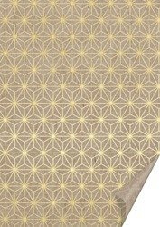Papier do scrapbookingu jednostronny A4 GWIAZDY ZŁOTE Heyda