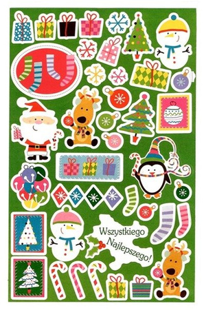 Naklejki wypukłe i brokatowe 132 szt. Arpex