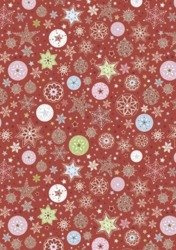 Papier do scrapbookingu jednostronny B2 50 x 70 cm ŚNIEŻYNKI Heyda