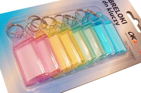 Zawieszki do kluczy brelok MIX 8 szt. OK Office