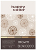 Blok Deco Brown A5 TONACJA BRĄZOWA happy color