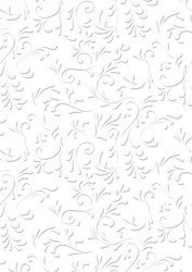 Papier do scrapbookingu jednostronny wytłoczony B2 50 x 70 cm ROMA BIAŁY Heyda
