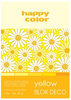 Blok Deco Yellow A4 TONACJA ŻÓŁTA happy color