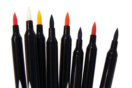 Flamastry pisaki dwustronne 7 kolorów + blender MANGA COLOR ART TOMA