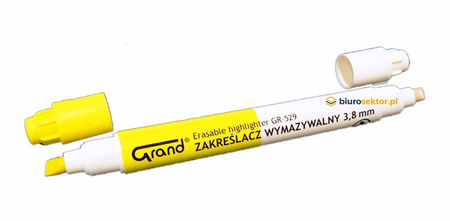 Zakreślacz zmywalny ŻÓŁTY NEON Grand