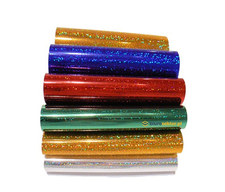 Wycinanka A4 samoprzylepna HOLOGRAFICZNA mix kolorów CORMORAN