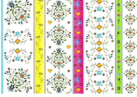 Wycinanka A4 samoprzylepna WZORY REGIONALNE KASZUBSKO-LUDOWE CORMORAN