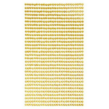 Kryształki samoprzylepne YELLOW GOLD 3 mm 806 szt. dpCraft