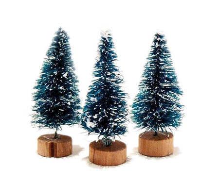 Choinka do bombki lub boxa ZIELONA 4 cm 3 szt. Craft with Fun