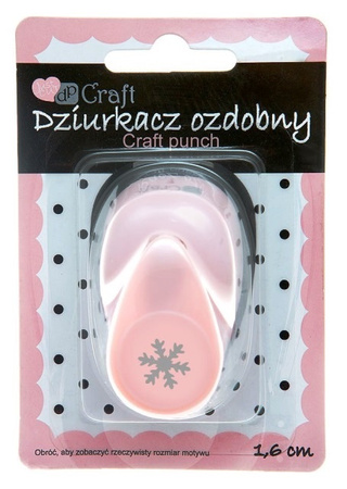 Dziurkacz ozdobny 1,6 cm ŚNIEŻKA 3 dpCraft