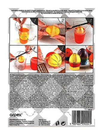 Barwniki do jajek ZŁOTE MOTYWY Arpex